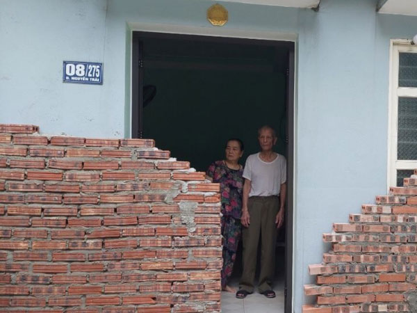 Thanh Hoá: Xử phạt 7,5 triệu đồng người hàng xóm xây tường chặn lối đi chung