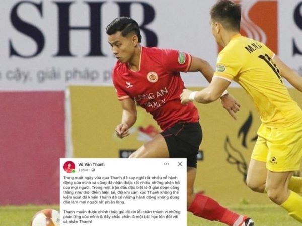 Bị VFF phạt nặng vì xúc phạm trọng tài, Văn Thanh lên tiếng xin lỗi nhưng không được dân tình chấp nhận vì một lý do