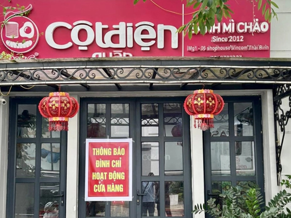 Vụ dòi bò lúc nhúc trên pate: Chủ tiệm Cột điện quán cơ sở Thái Bình giải trình gì với cơ quan chức năng?