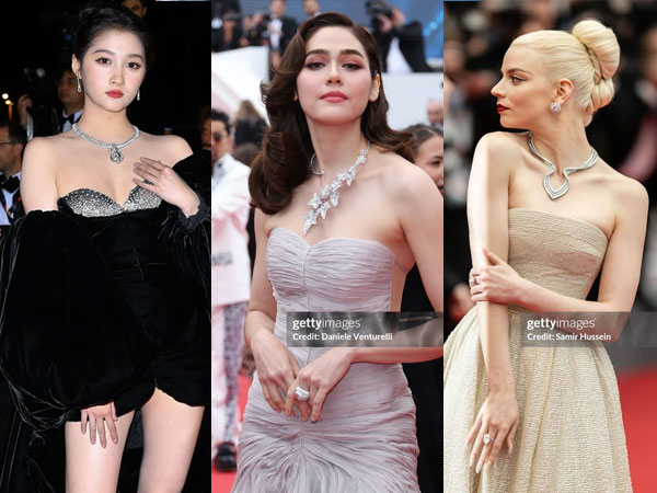 Thảm đỏ Cannes ngày 2: 'Búp bê' Anya Taylor-Joy đẹp vô thực so kè Đường Yên - Quan Hiểu Đồng, Chris Hemsworth đưa cả gia đình đến dự