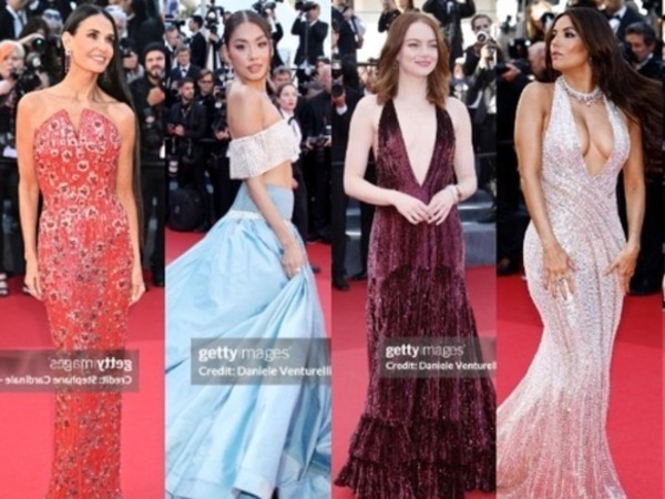Thảm đỏ Cannes ngày 4: Thảo Nhi Lê hóa Cinderella, Emma Stone - Eva Longoria gợi cảm hết nấc