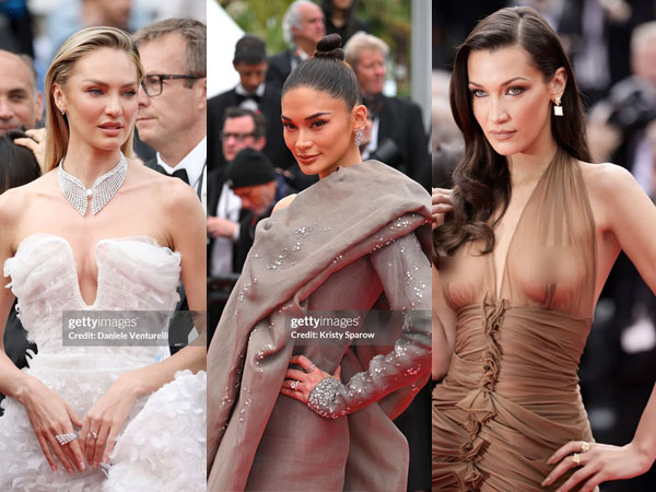 Thảm đỏ Cannes ngày 7: Bella Hadid mặc xuyên thấu lộ cả vòng 1, Pia Wurtzbach quấn chăn đổ bộ LHP danh giá