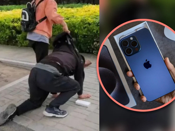 Cha quỳ gối trên đường vì bị con gái sỉ nhục do không mua iphone