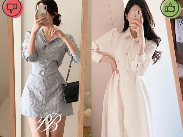5 mẫu váy sơ mi kém sang, không nên diện tới sở làm
