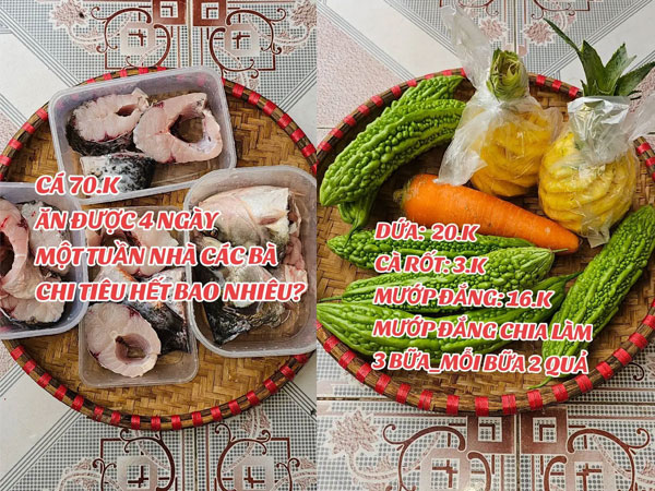 1 tuần đi chợ cho gia đình 4 người hết 264k ở Thái Bình: Giá ở nông thôn rẻ hay người nội trợ biết chi tiêu?