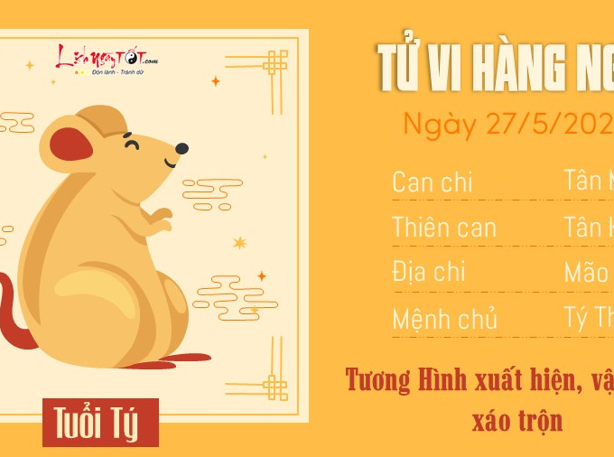 Tử vi thứ 2 ngày 27/5/2024 của 12 con giáp: Sửu sáng tạo, Ngọ sa sút