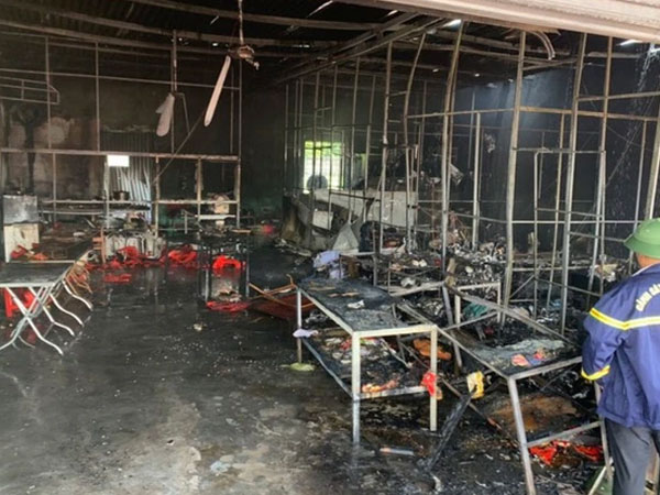 Vụ cháy quán cơm khiến 2 em nhỏ thương vong ở Hải Dương: Do rò rỉ khí gas