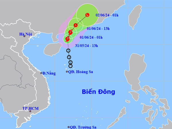 Bão số 1 chính thức hình thành trên Biển Đông, tên gọi Maliksi