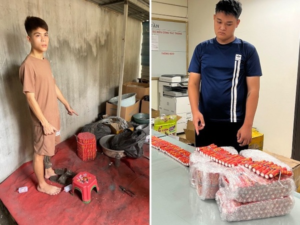 Triệt phá 'xưởng' sản xuất pháo nổ ở Hà Nội