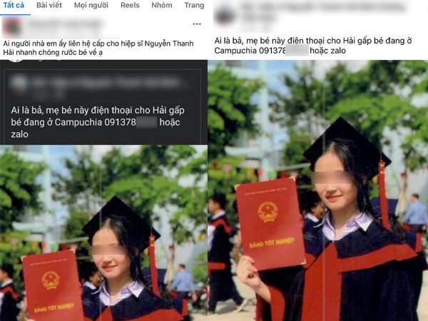 Sự thật thông tin nữ sinh mất tích bí ẩn đang ở Campuchia