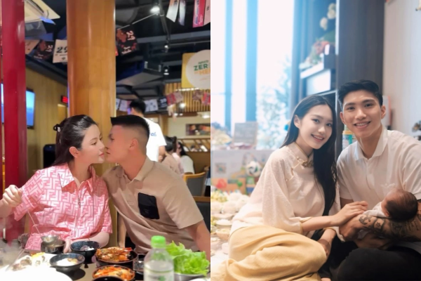 Cách hai nàng WAG hot nhất làng bóng đá khoe vết rạn khi mang bầu: Chu Thanh Huyền xúc động, Doãn Hải My rớm nước mắt ôm Văn Hậu