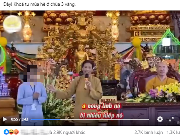 Bất ngờ kết quả xác minh video thuyết giảng 'nghiệp kiếp trước' gây tranh cãi ở khóa tu hè chùa Ba Vàng