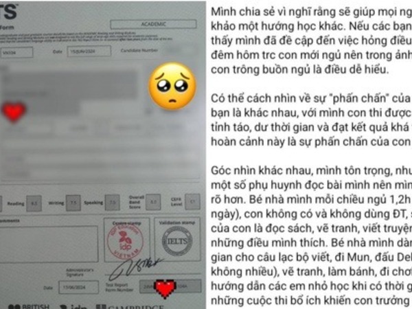 Vụ mẹ khoe con lớp 7 đạt IELTS 8.0 đang gây ồn ào khắp cõi mạng: Diễn biến mới từ nhân vật chính, dân tình nói 'bớt thanh minh'