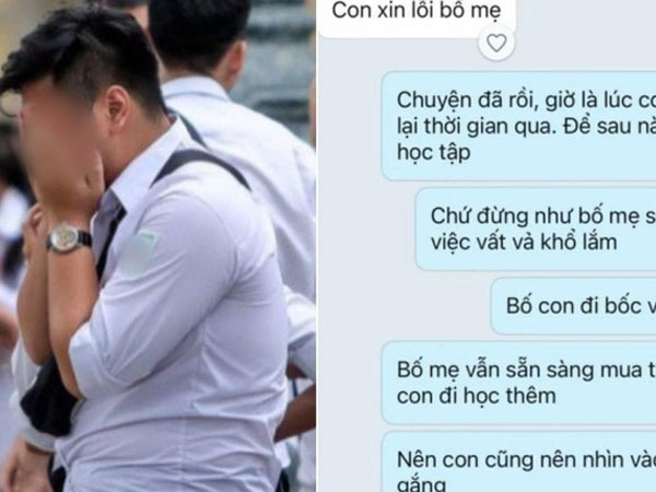 Một đoạn tin nhắn nói lên tình cảnh bối rối của nhiều gia đình sau kỳ thi lớp 10: Nếu con không đỗ, ai là người buồn hơn?