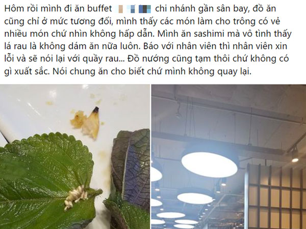 Xôn xao hình ảnh ổ trứng côn trùng trong món ăn của chuỗi buffet nổi tiếng, dân mạng ùa vào 'tố' thêm