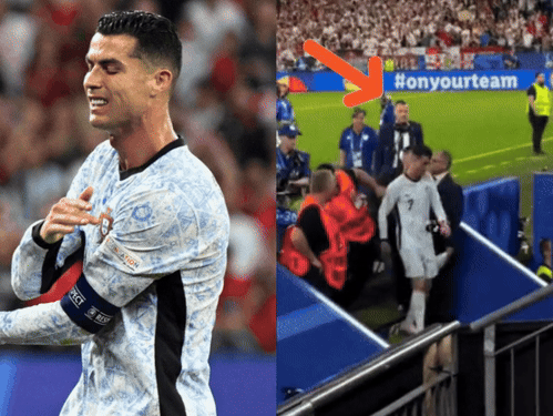 Ronaldo bị CĐV quá khích tấn công, suýt lãnh trọn cú đạp 'từ trên trời rơi xuống' sau trận đấu thảm họa ở EURO 2024
