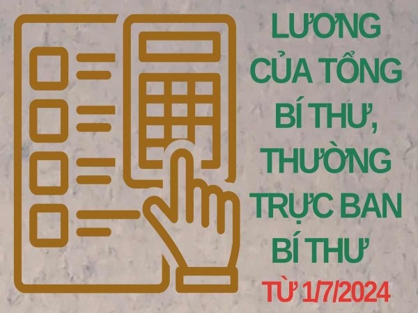 Lương của Tổng Bí thư, Thường trực Ban Bí thư khi tăng lương cơ sở