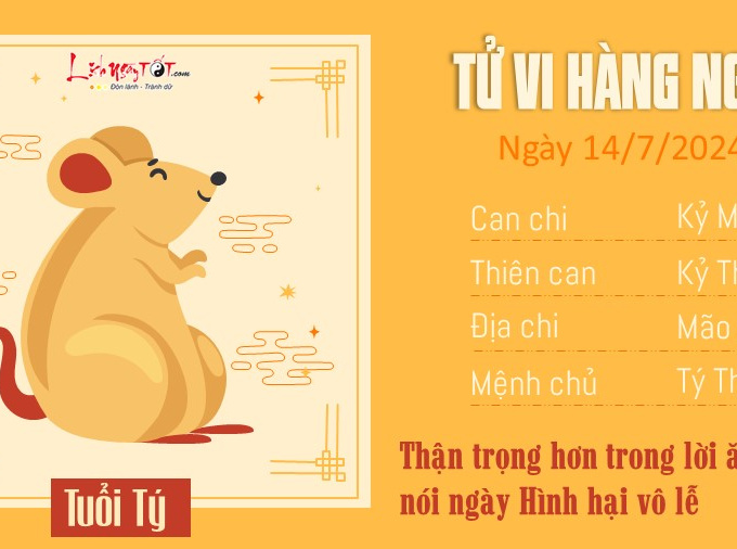 Tử vi Chủ nhật ngày 14/7/2024 của 12 con giáp: Thân bức xúc, Tý có tiền