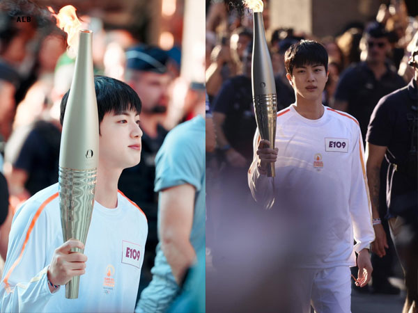 Jin (BTS) rước đuốc tại Thế vận hội Paris 2024