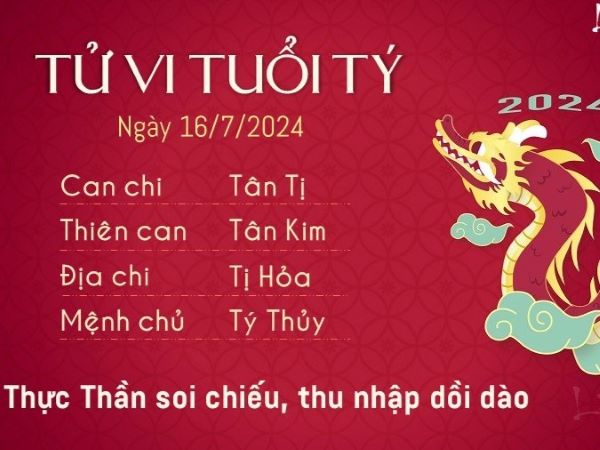 Tử vi 12 con giáp hôm nay - thứ 3 ngày 16/07/2024: Sửu tăng thu nhập, Ngọ có quý nhân