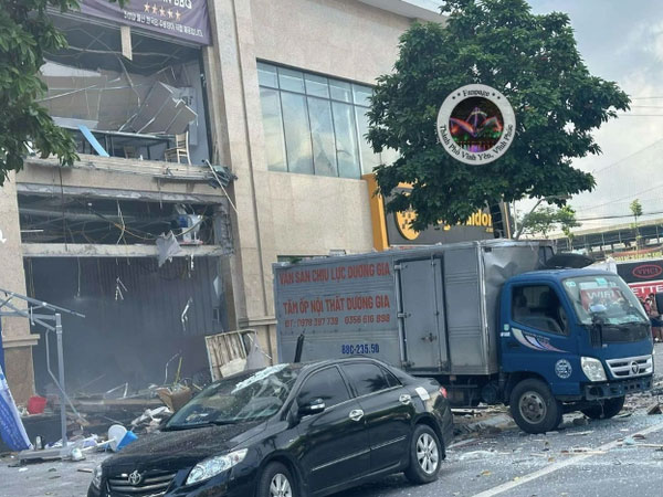 Vĩnh Phúc thông tin chính thức vụ nổ ở shophouse khiến 7 người bị thương