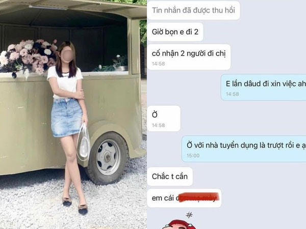 Nhà tuyển dụng tố cô gái trẻ xin việc nhưng thái độ khó đỡ: 'Em đi hai người, cố nhận hai người đi chị'