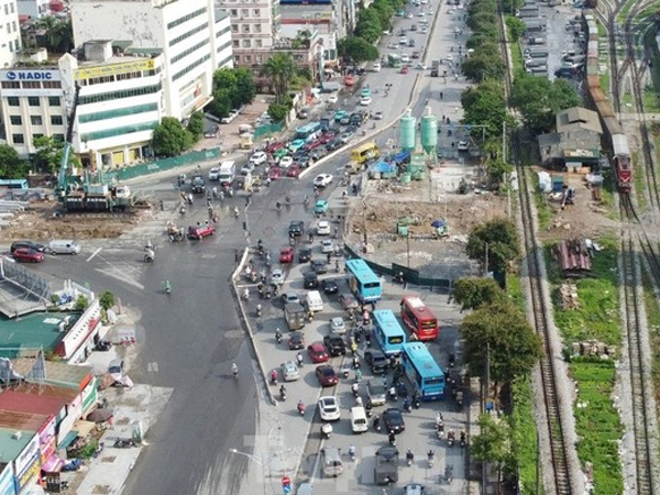 Hạn chế, cấm nhiều loại xe qua nút giao Giải Phóng - Kim Đồng và phố Kim Đồng