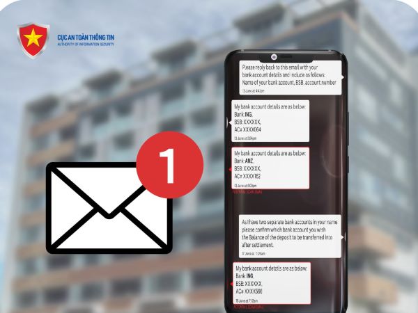 Cảnh giác với thủ đoạn lừa đảo mới qua email liên quan dịch vụ bất động sản