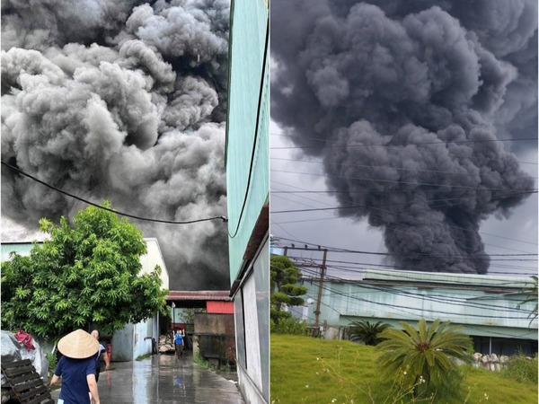 Cháy nhà xưởng công ty sản xuất bật lửa gas, 12 người nhập viện