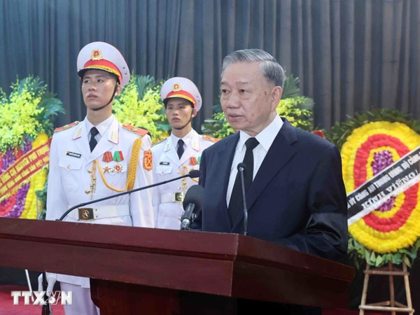 Toàn văn lời điếu tại Lễ truy điệu Tổng Bí thư Nguyễn Phú Trọng