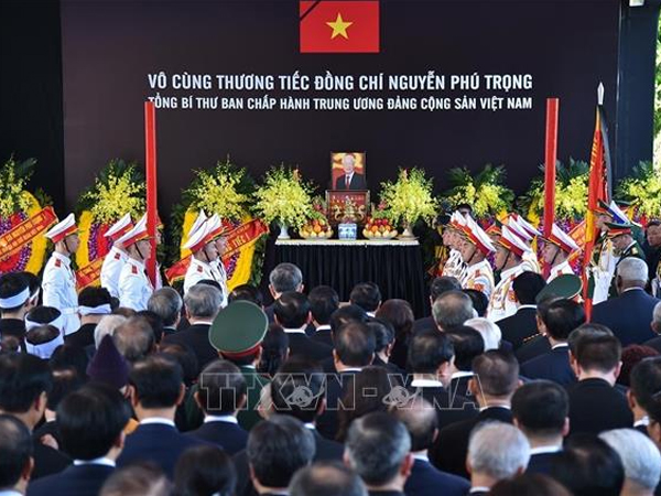 Lời cảm ơn của Ban Lễ tang Nhà nước và gia đình Tổng Bí thư Nguyễn Phú Trọng