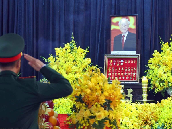 Lễ viếng Tổng Bí thư Nguyễn Phú Trọng, sáng 26/7