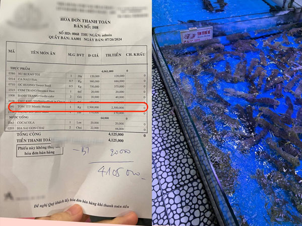 1kg tôm tít giá 2,5 triệu đồng tại một nhà hàng ở Đà Nẵng gây tranh cãi: Người chê đắt, người bảo hợp lý, nhà hàng giải thích ra sao?