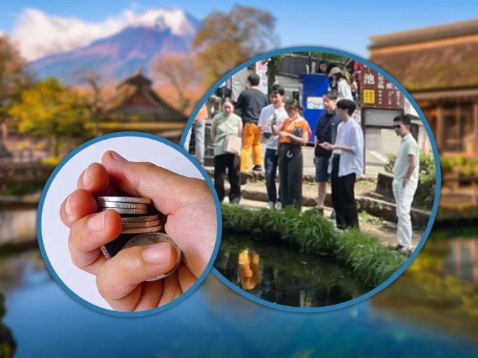 Nhật Bản đau đầu vì thói quen ném đồng xu xuống hồ nước của du khách