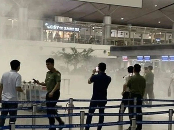 Pin dự phòng của hành khách bốc cháy tại nhà ga sân bay Tân Sơn Nhất