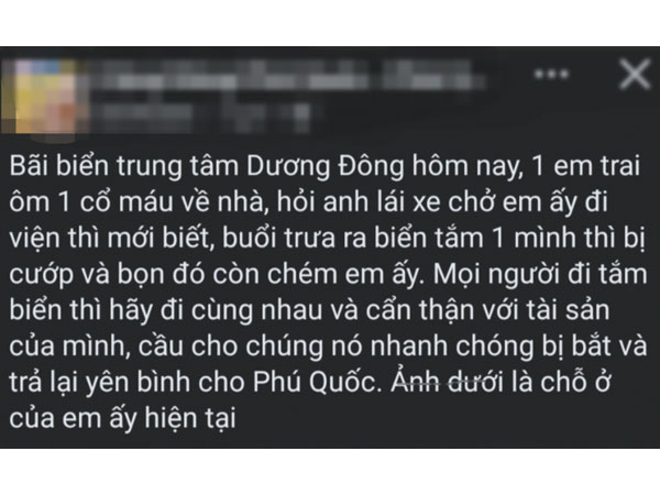 Thanh niên nghi bị cướp khi tắm biển ở Phú Quốc: Lời kể ám ảnh của người trong cuộc