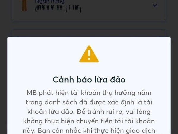 Một ngân hàng gửi 2.700 cảnh báo tài khoản lừa đảo, 1.500 khách dừng giao dịch