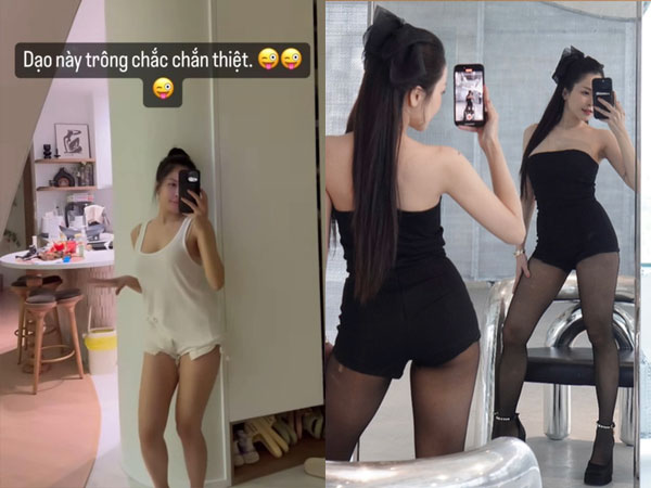 Khoe dáng trước gương, hotgirl Trâm Anh tự nhận 'chắc chắn'