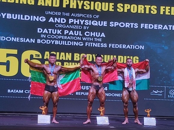 Thể hình Việt Nam giành 7 ngôi vô địch, xếp nhì châu Á
