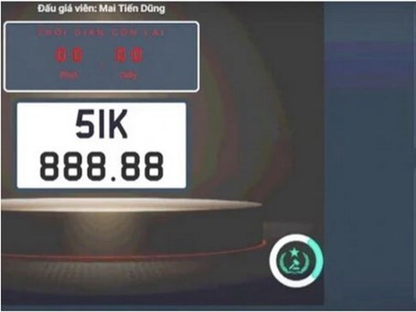 Cấm đấu giá biển số xe trong vòng 1 năm đối với người bỏ cọc