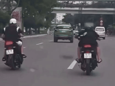 Nằm trên xe máy lạng lách ở đường Phạm Văn Đồng để 'so kè', nhóm thanh niên phải trả giá ngay lập tức