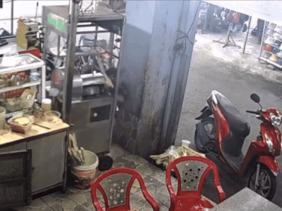 Mắc kẹt tay áo vào máy ép nước mía, người phụ nữ bị hất tung lên không trung