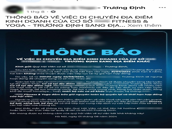 Một cơ sở fitness ở Hà Nội đóng cửa ngay sau khi chốt thẻ tập 13 triệu/năm với khách gây bức xúc: Nghi vấn chiêu trò 'lùa gà'?