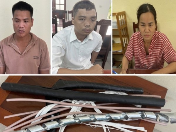Bắt nhóm đối tượng trộm dây cáp điện bán phế liệu được hơn 1,2 tỷ đồng
