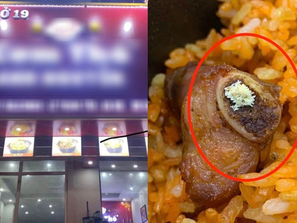 Phát hiện 'vật thể' được cho là trứng ruồi trong suất cơm sườn, thực khách kinh hãi bỏ đi