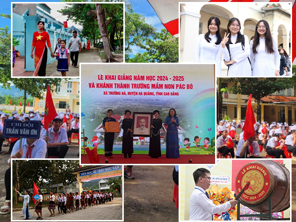 Học sinh cả nước tưng bừng khai giảng năm học mới