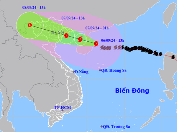 Mới nhất: Bão Yagi giật cấp 17, cách Quảng Ninh khoảng 450km