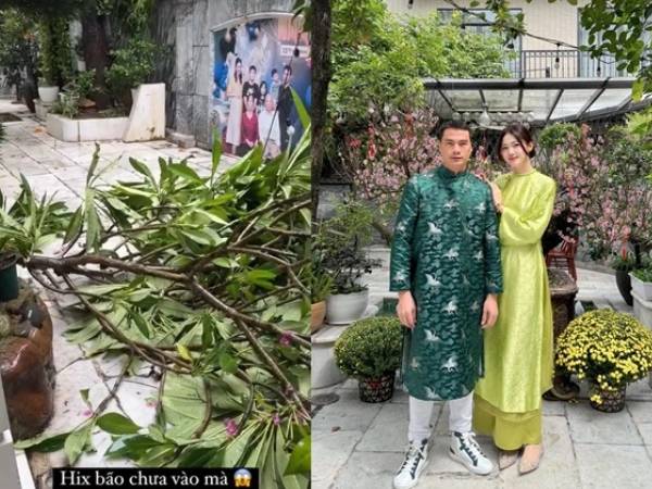 Cảnh gãy đổ, xơ xác tại căn biệt thự của Á hậu Vbiz và chồng đại gia sau cơn bão số 3