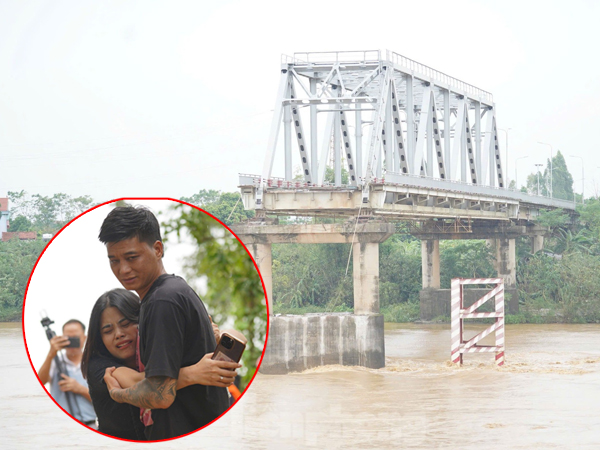 Hiện trường vụ sập cầu ở Phú Thọ, nhiều người khóc ngất tìm kiếm người thân