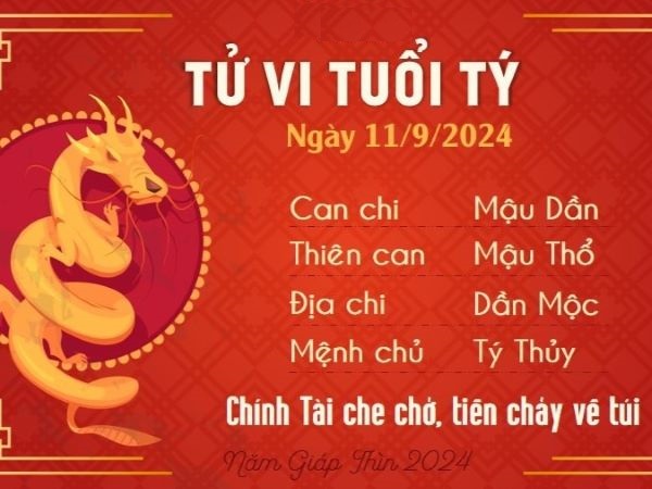 Tử vi 12 con giáp hôm nay - thứ 4 ngày 11/09/2024: Tý khởi sắc, Dần mâu thuẫn